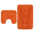 Bathroom Mat Cotton Orange 93 x 63 cm Floor Mat Home Non Slip Bath Mats & Rugs