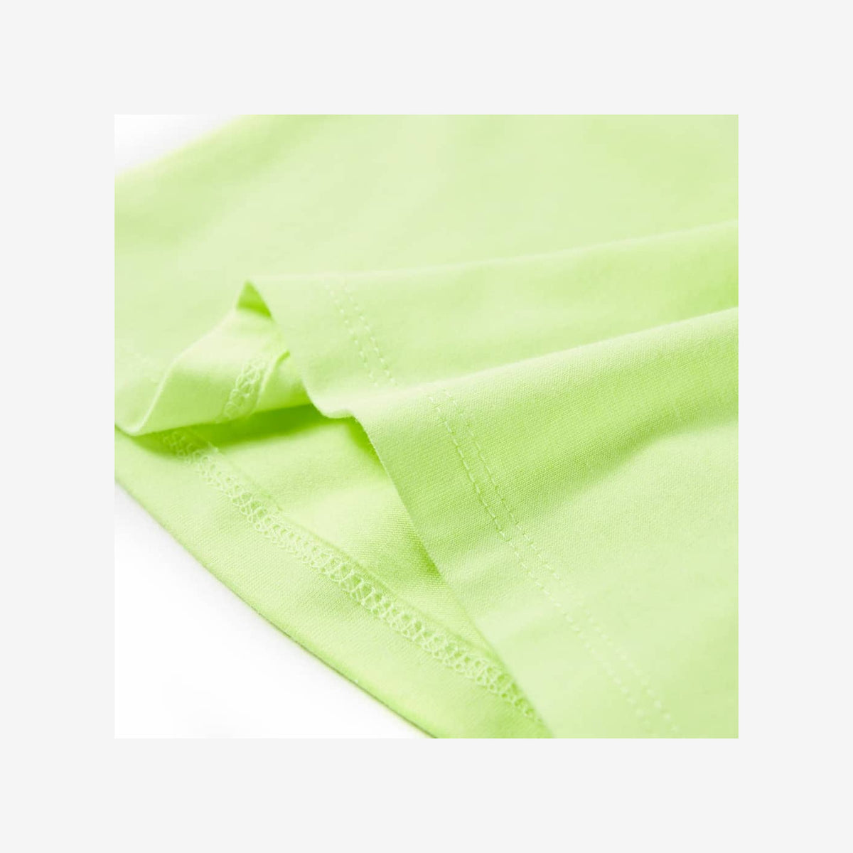 Kids T-Shirt Cotton Fluo Yellow 116 Children's Top Kids Clothing Kids Wear 116