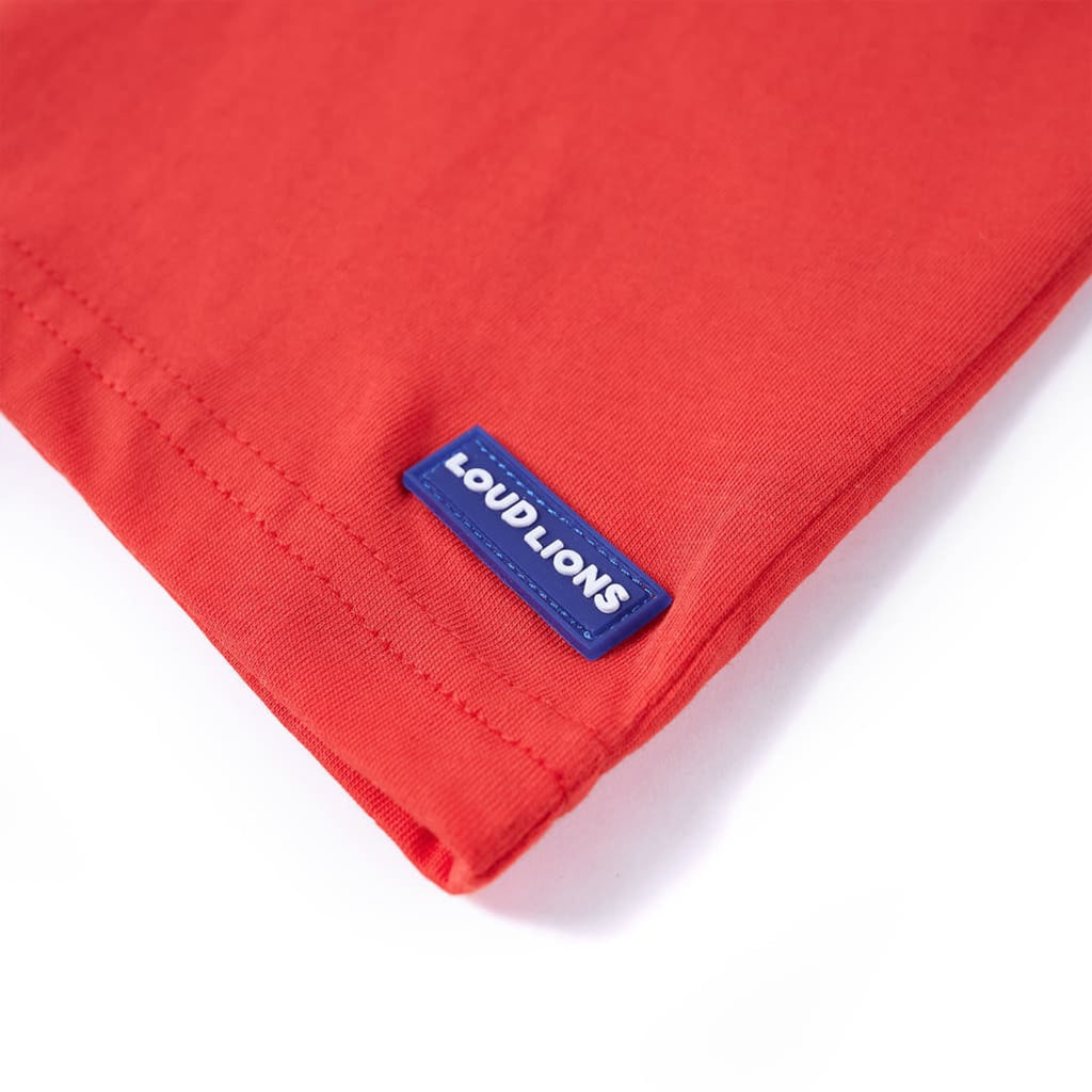 Kids T-Shirt Cotton Red 104 Children's Top Kids Clothing Kids Wear Kids' Tops