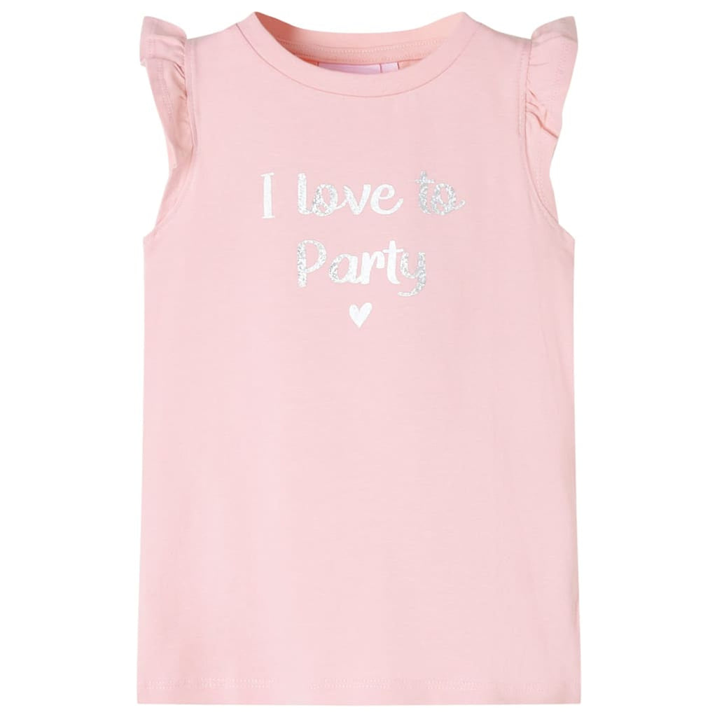 Kids T-Shirt Cotton Light Pink 116 Children's Top Kids Clothing Kids Wear