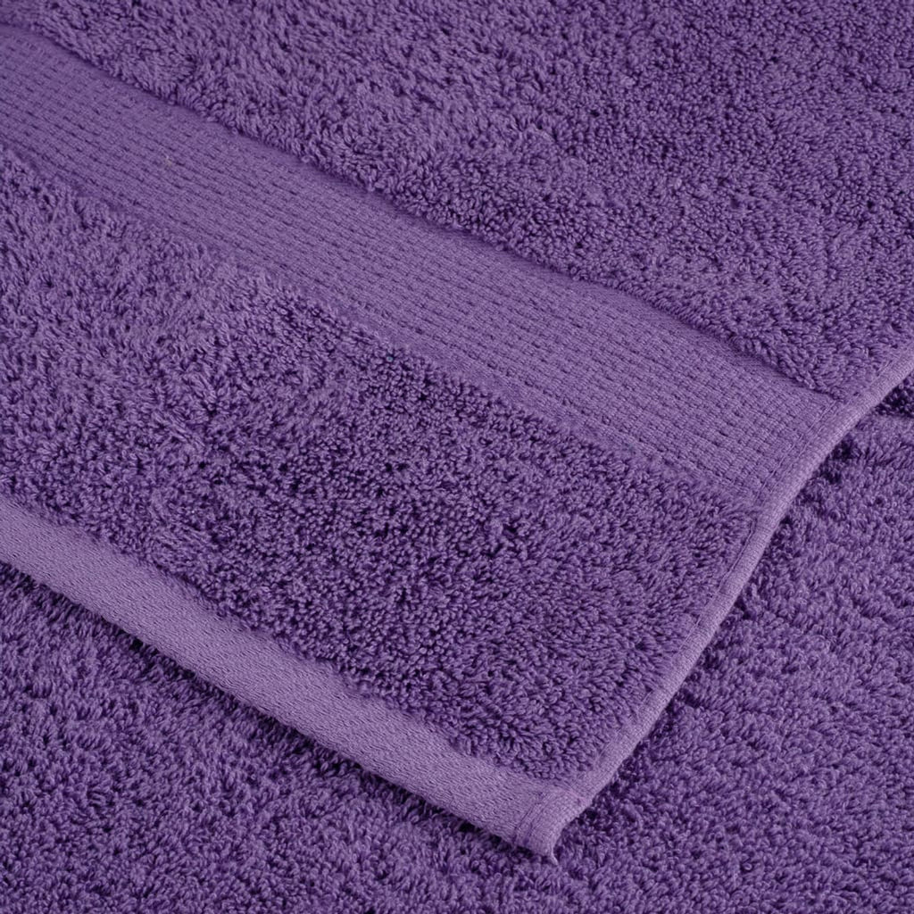 Towel Cotton Purple 30 x 30 cm Bathroom Bath Linen Home Towels 4 pcs Variant 2