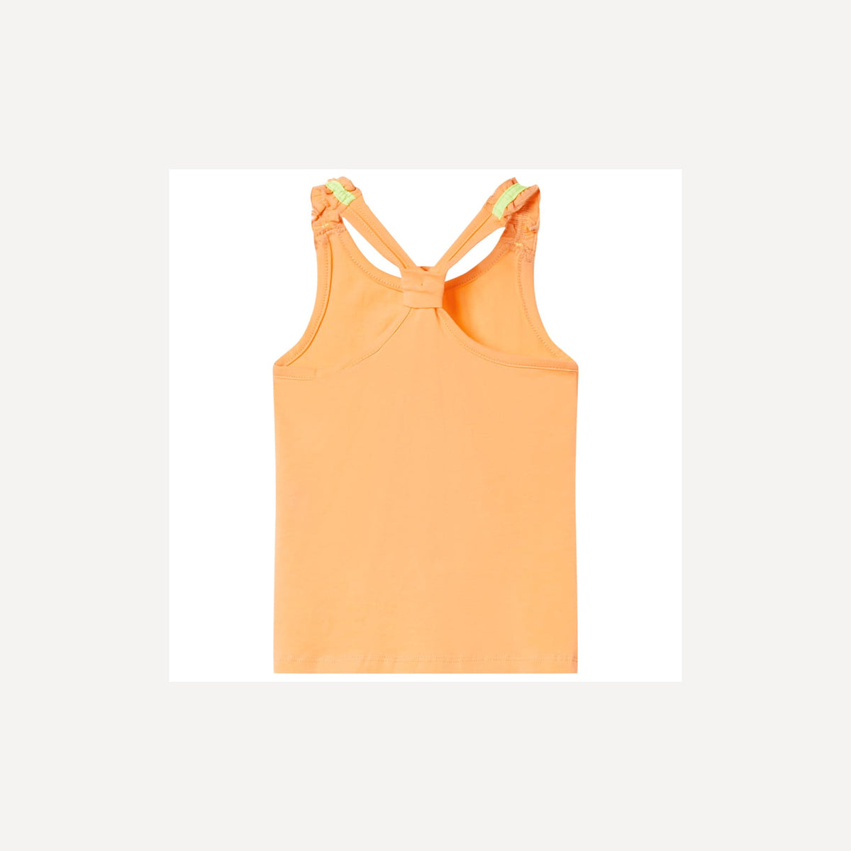 Kids'Tank Top Bright Cotton Bright Orange 128 Kids Clothing Children's Wear