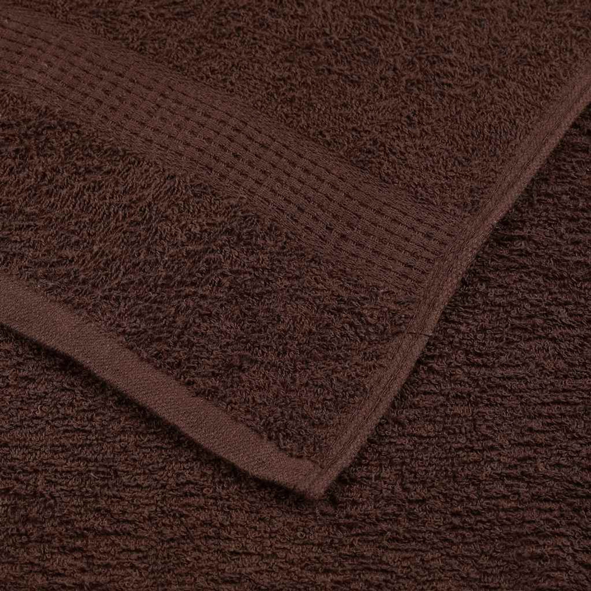 Towel Cotton Brown 15 x 21 cm Bathroom Bath Linen Home Bath Towels & Flannels