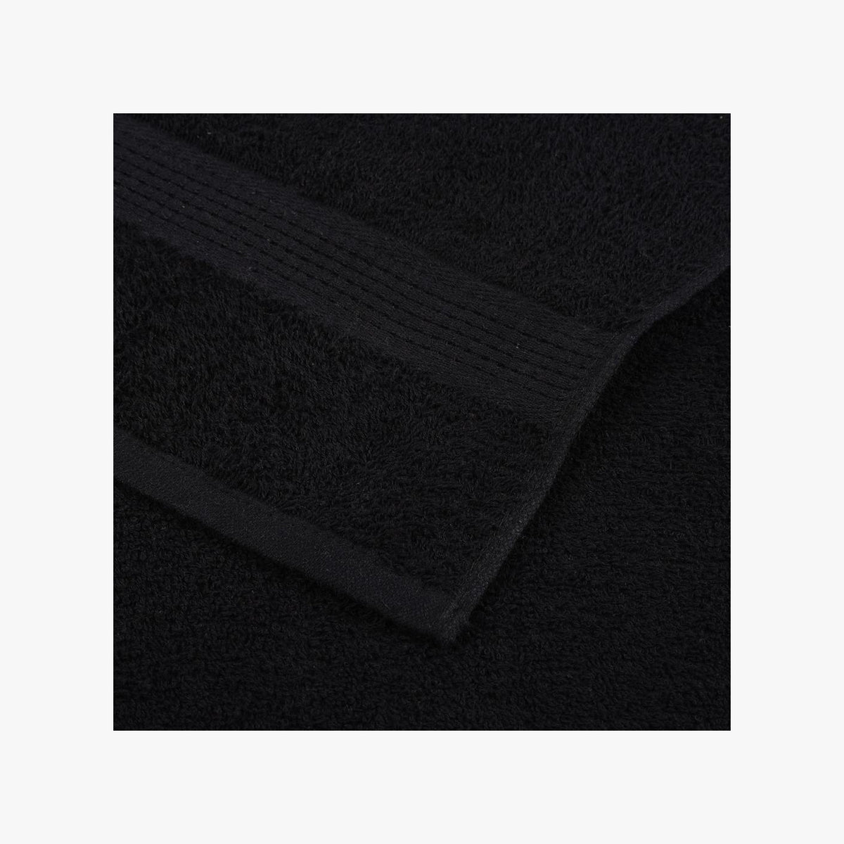 Towel Cotton Black 15 x 21 cm Bathroom Bath Linen Home Bath Towels & Flannels