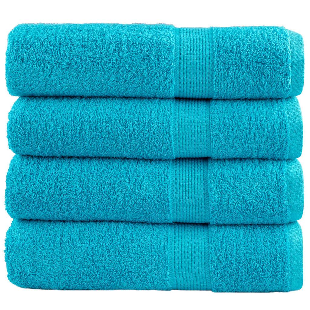 Towel Cotton Turquoise 140 x 70 cm Bathroom Bath Linen Home Towels 4 Variant 2
