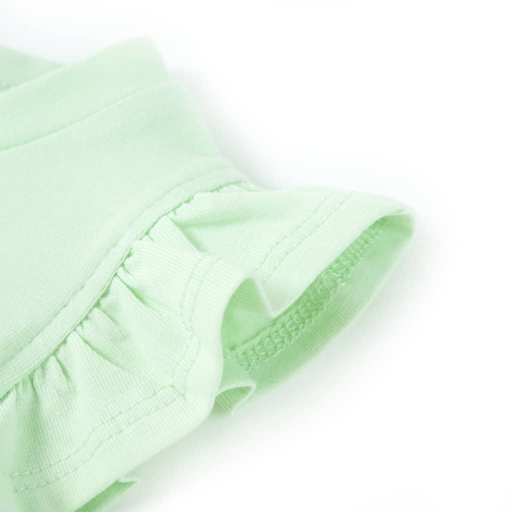 Kids T-Shirt Cotton Soft Green 128 Children's Top Kids Clothing Kids Wear