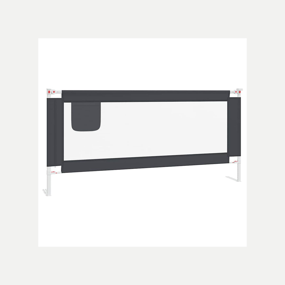 Toddler Safety Bed Rail Dark Fabric (100% Polyester) Dark Grey 200 x 25 x 95