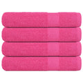 Towel Cotton Pink 200 x 100 cm Bathroom Bath Linen Home Towels 4 pcs FROGN