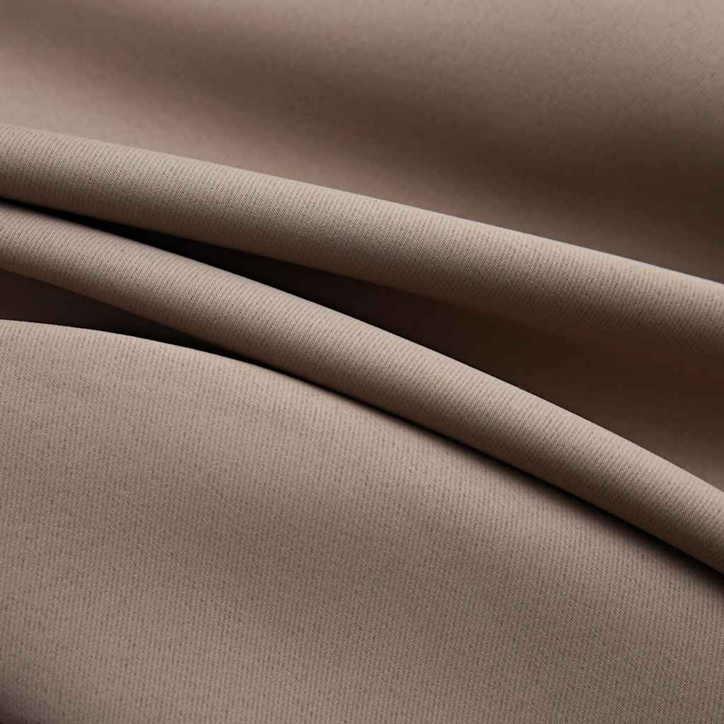 Blackout Curtain Polyester Taupe 140 x 225 cm Window Dressing Home Furnishings