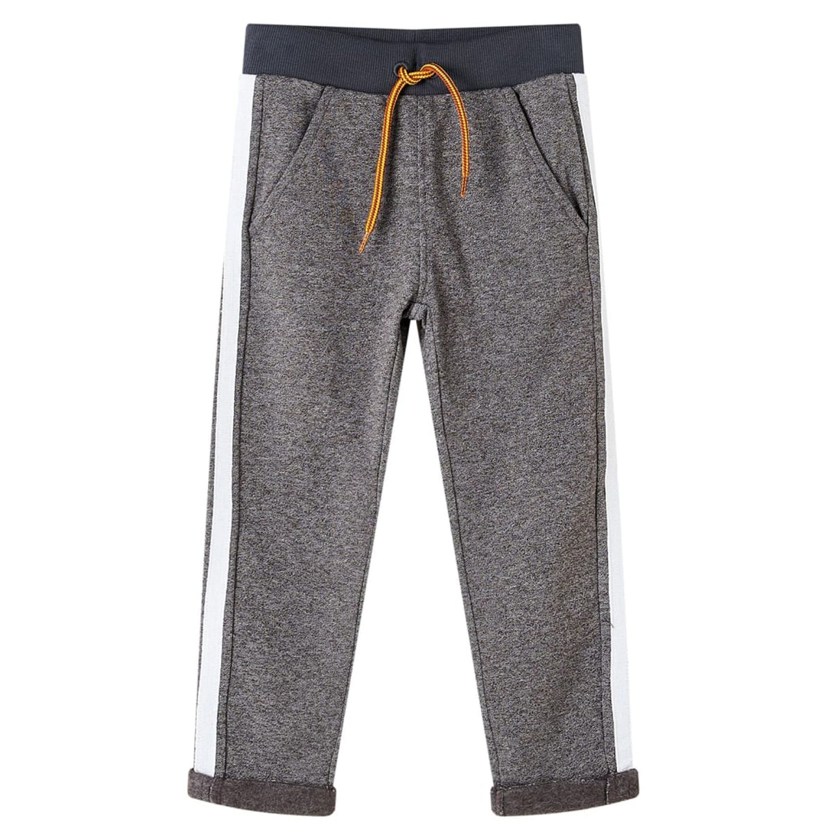 Kids'Sweatpants Dark Melange Cotton Dark Grey Melange 104 Kids' Bottoms 104