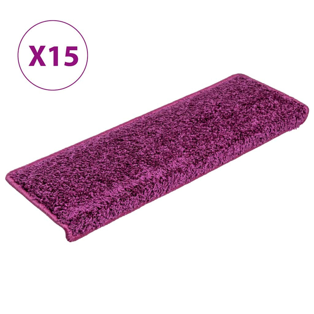 Stair Mats Violet Rectangular Edge Needle-Punched Fabric (100% Voilet Floor