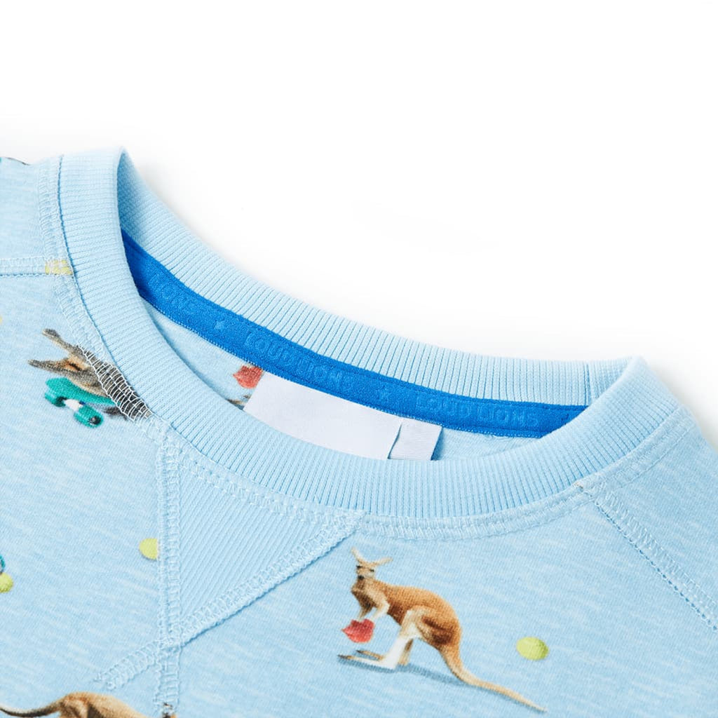 Sweatshirt Cotton Light Blue Melange 128 Kids Clothing Children's Top Kids