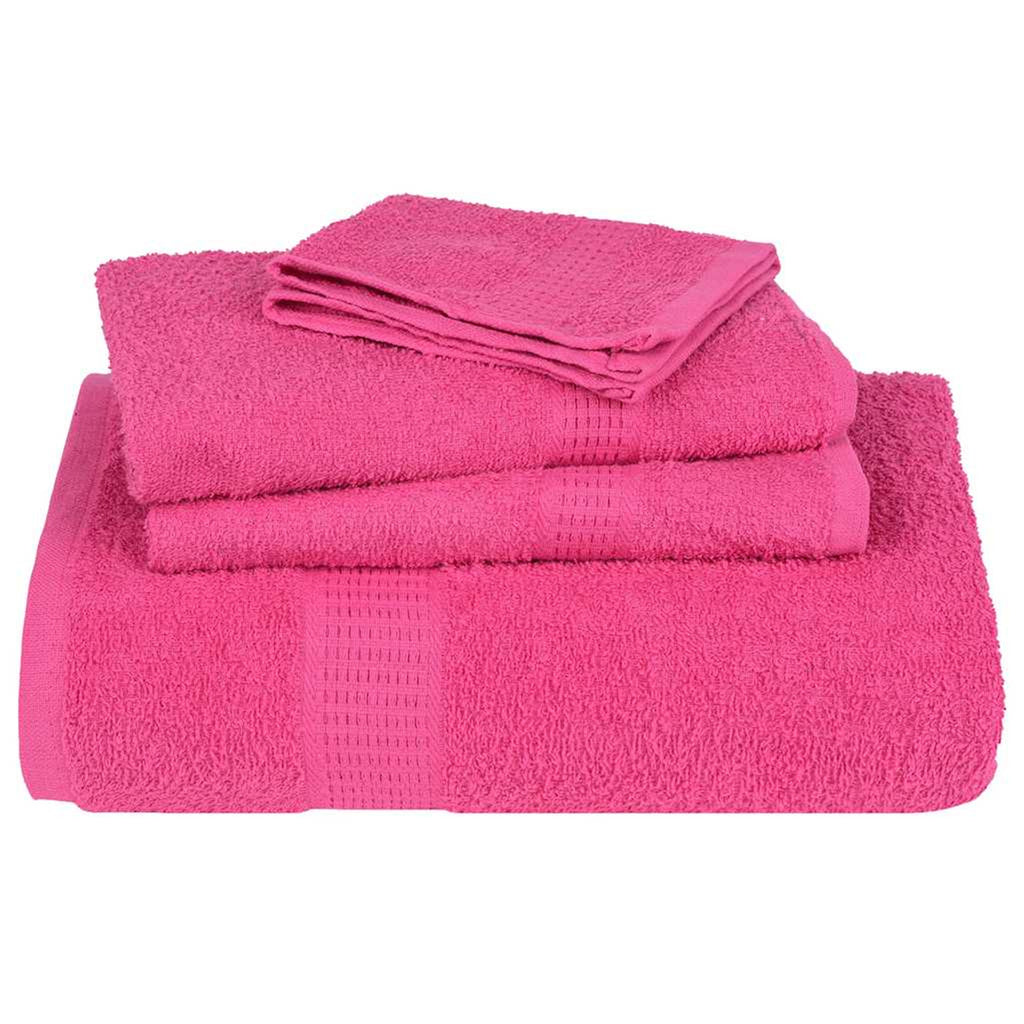 Towel Cotton Pink 150 x 100 cm Bathroom Bath Linen Home Towels 10 pcs 150x100cm