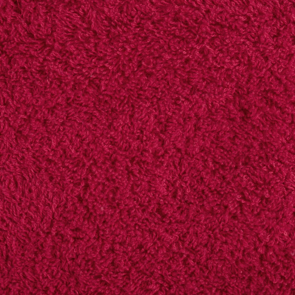 Towel Cotton Red 200 x 100 cm Bathroom Bath Linen Home Towels 4 pcs SOLUND