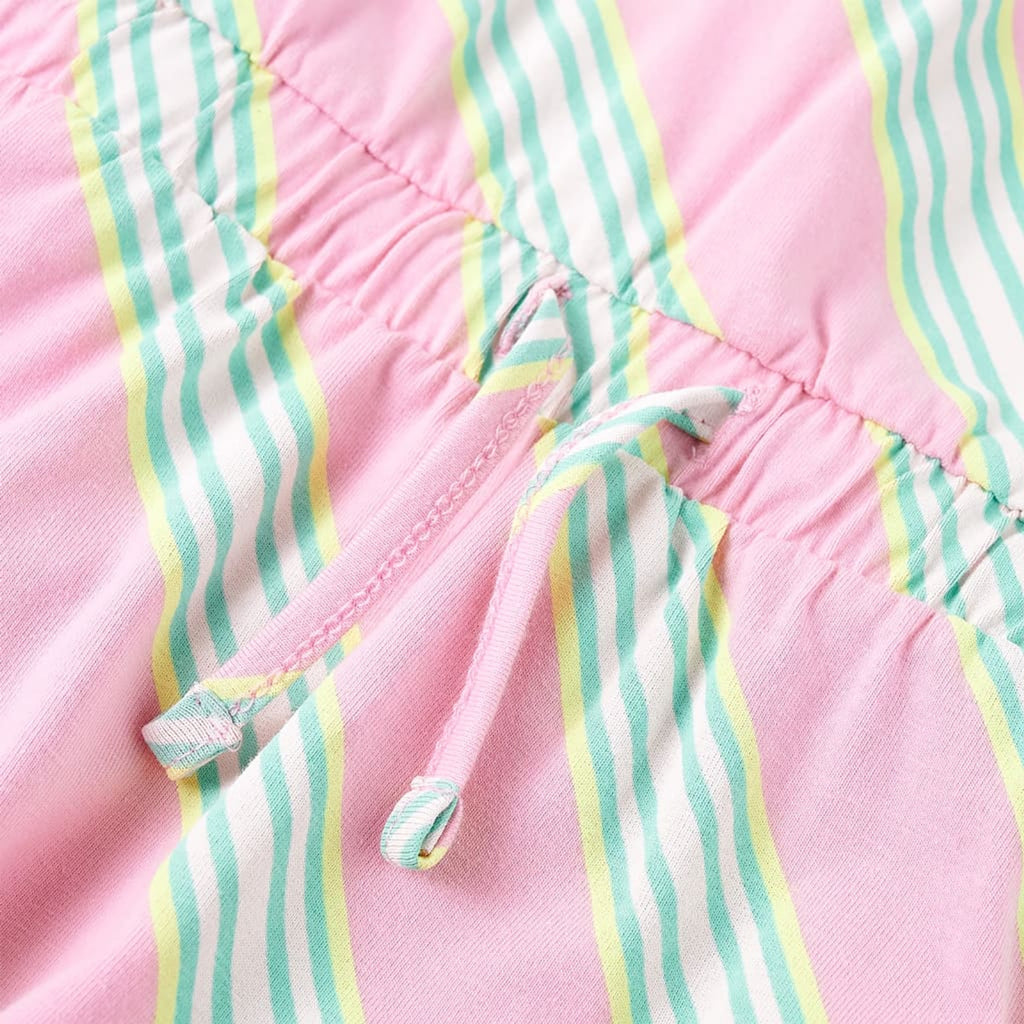 Dress Cotton Pink 104 Kids' Dresses Kids' Dresse Kids'Dress Drawstring 104