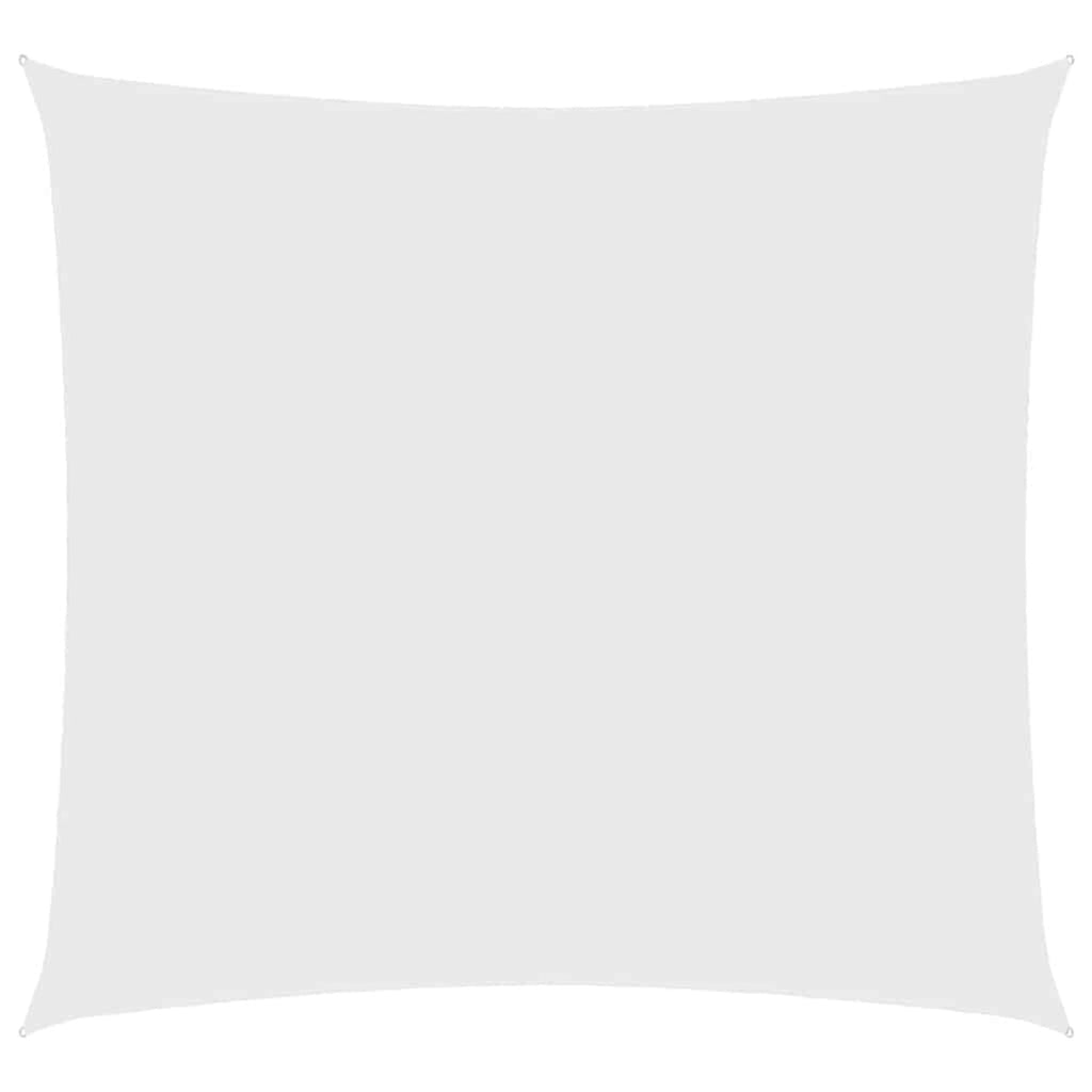 Sunshade Sail Oxford Fabric White Water Resistant UV Resistant 600 x 600 cm