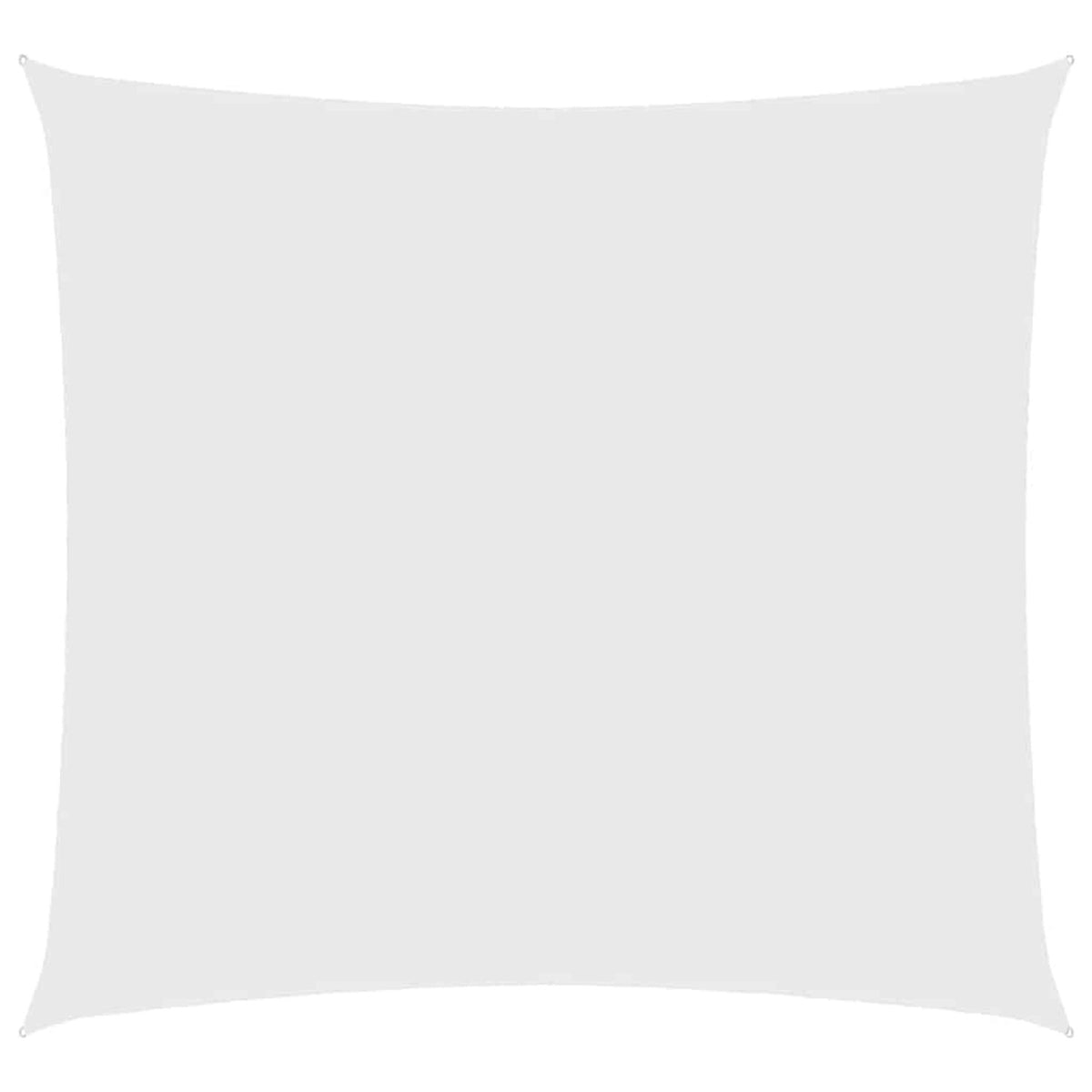 Sunshade Sail Oxford Fabric White Water Resistant UV Resistant 600 x 600 cm