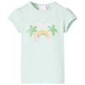 Kids T-Shirt Cotton Light Mint 116 Children's Top Kids Clothing Kids Wear 116