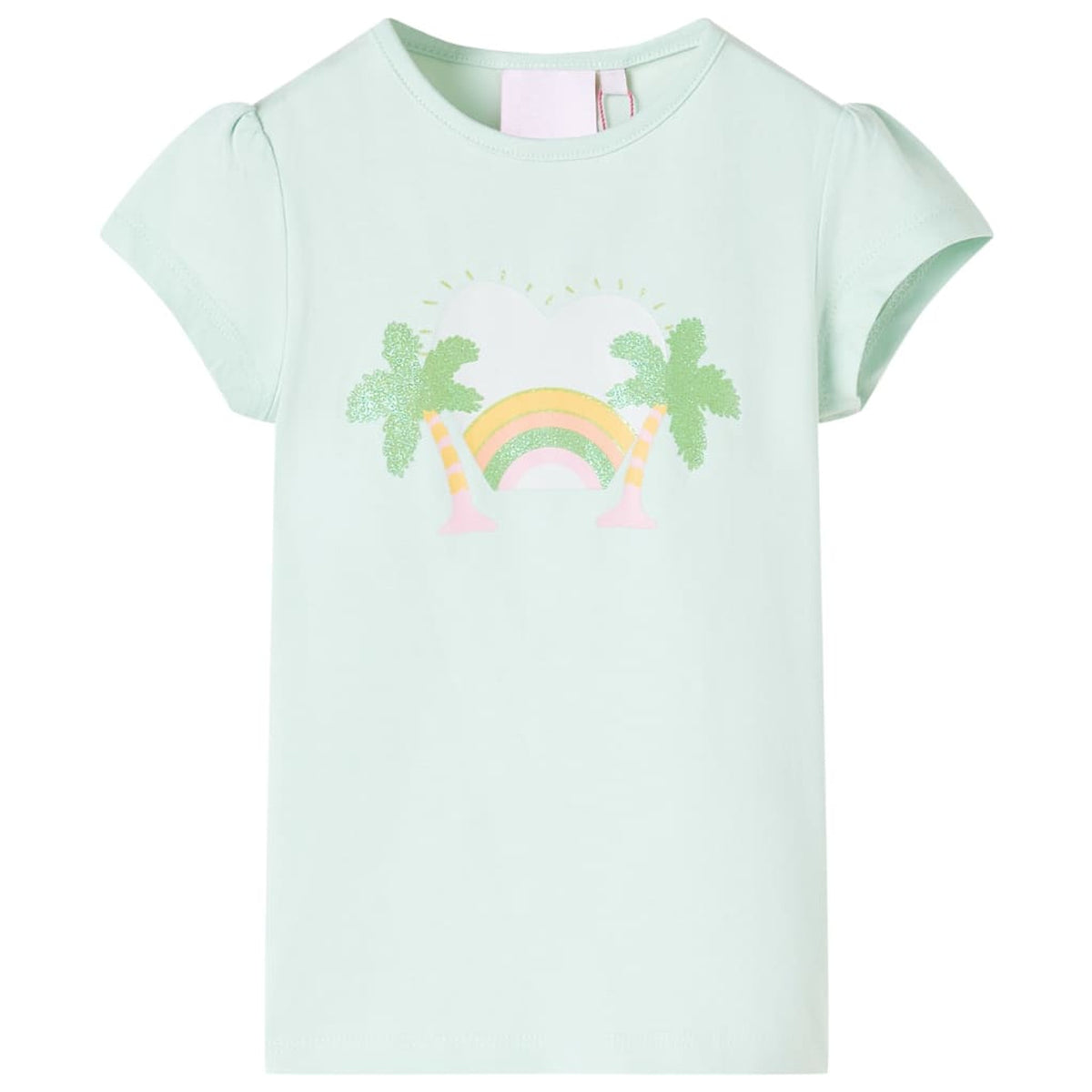 Kids T-Shirt Cotton Light Mint 116 Children's Top Kids Clothing Kids Wear 116
