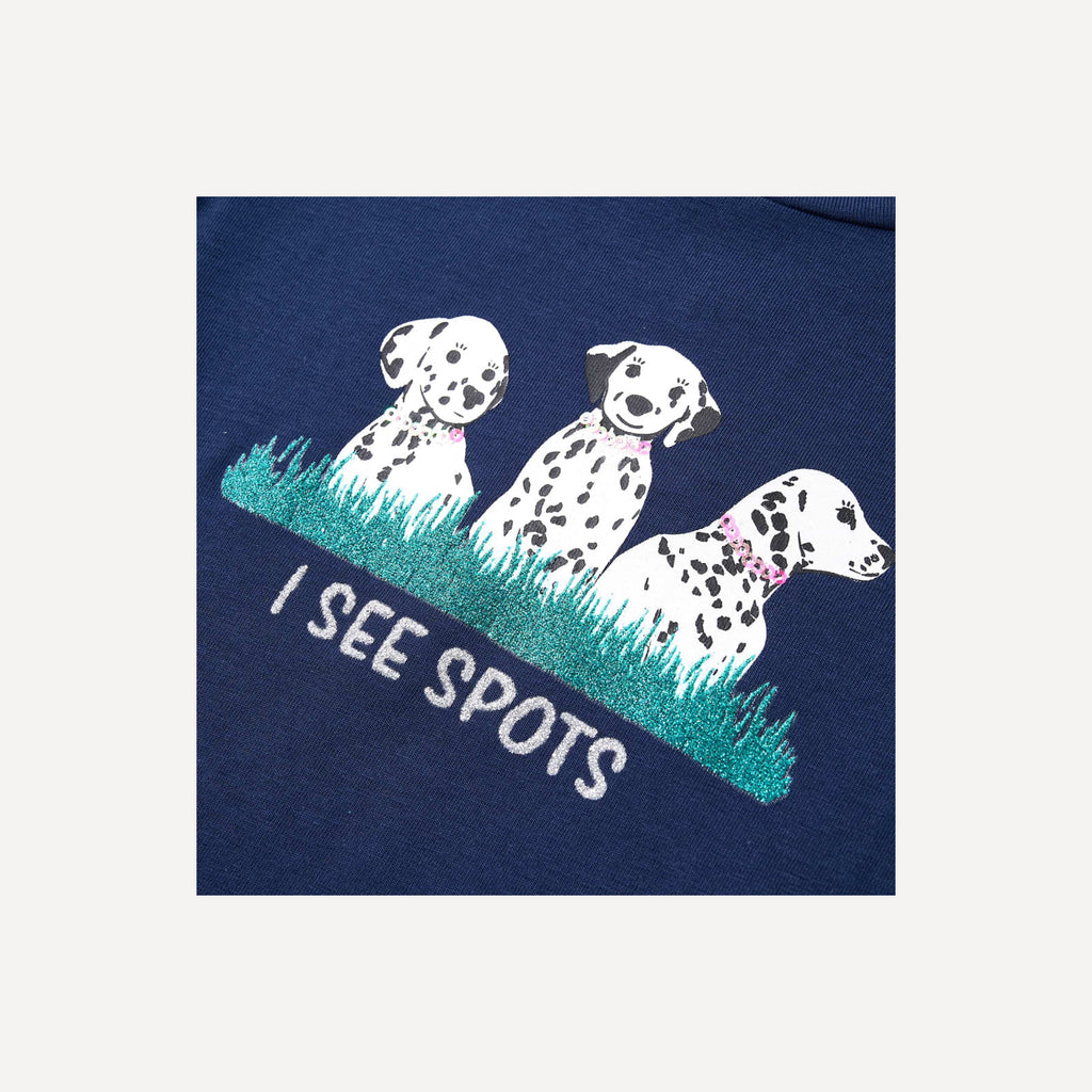 Kids T-Shirt Cotton Navy Blue 116 Children's Top Kids Clothing Kids Wear 116