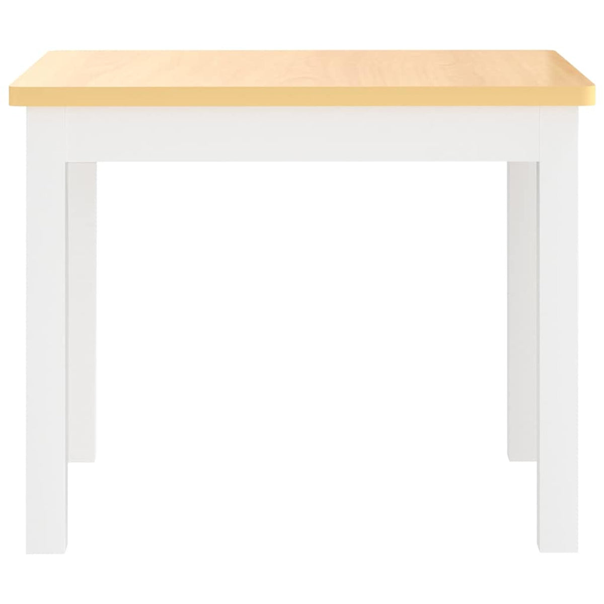 Table Mdf White 60 x 50 x 48 cm Furniture Home Dining Baby Toddler Variant 2