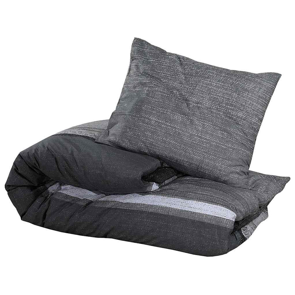 Duvet Cover Cotton Dark Grey 200 x 200 cm Bedding Bed Linen Bedroom Variant 8