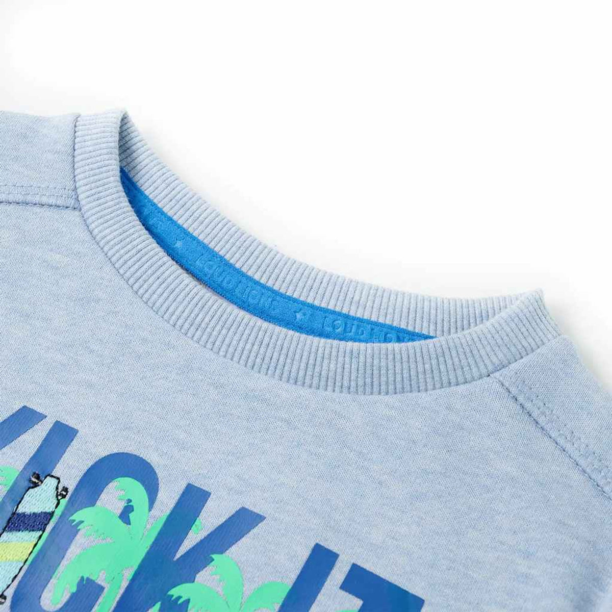 Sweatshirt Cotton Soft Blue Melange 104 Kids Clothing Children's Top Kids Wear