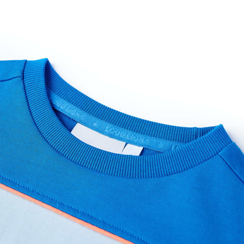 Sweatshirt Cotton Bright Blue 116 Kids Clothing Children's Top Kids Wear 116