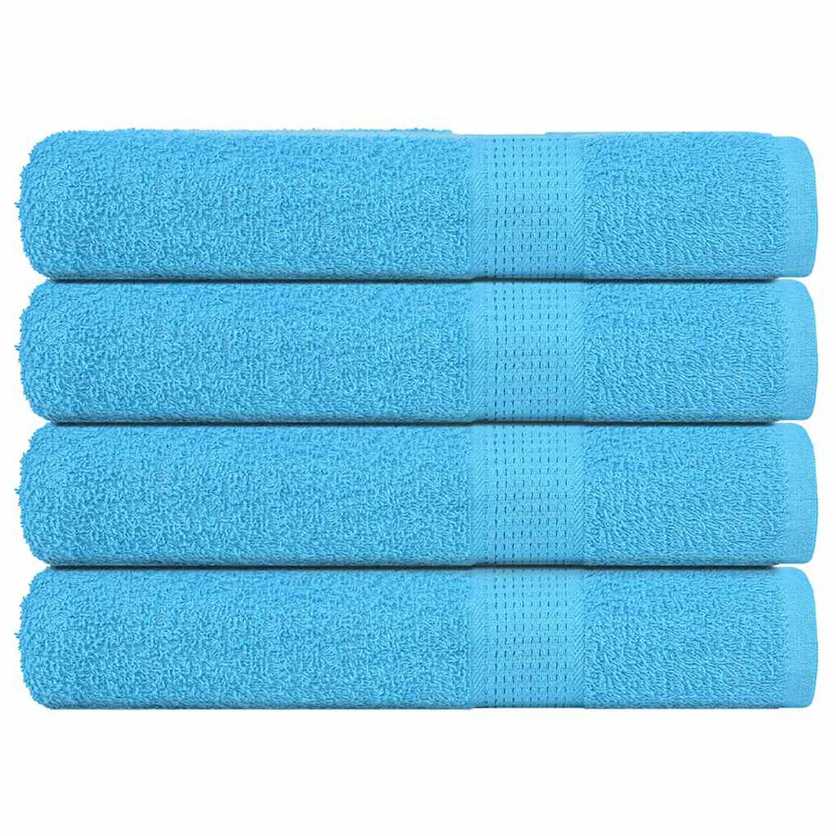 Towel Cotton Turquoise 200 x 80 cm Bathroom Bath Linen Home Towels 4 pcs Sauna