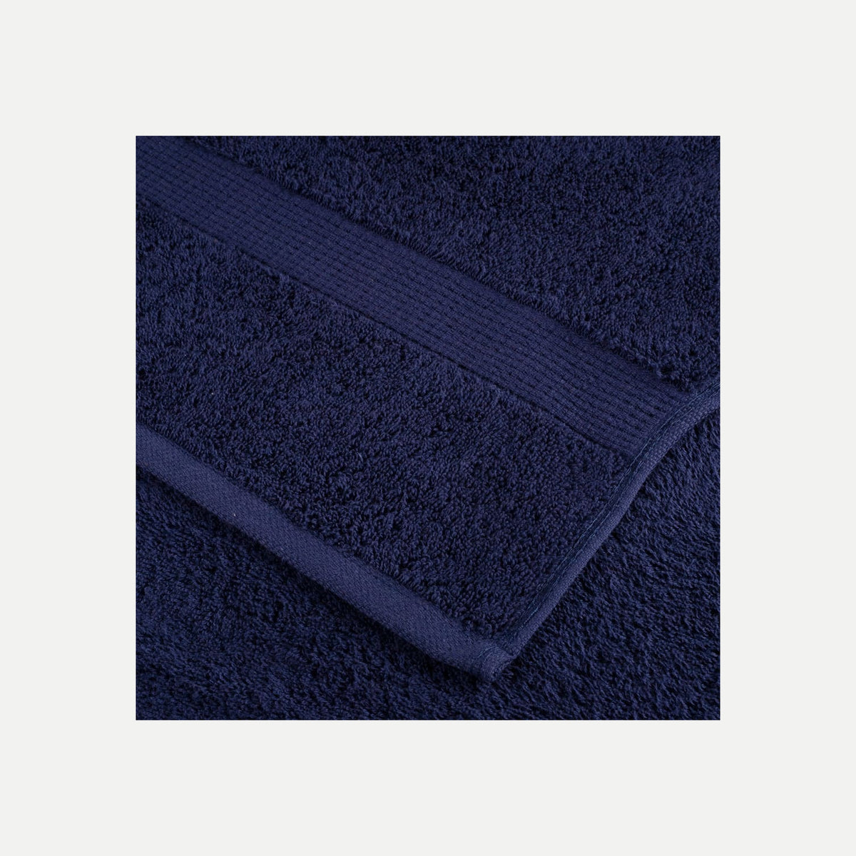 Towel Cotton Navy Blue 200 x 80 cm Bathroom Bath Linen Home Towels 4 Variant 2
