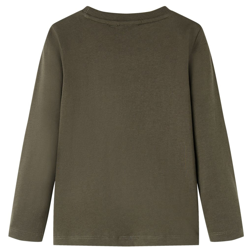 Kids T-Shirt Cotton Khaki 116 Children's Top Kids Clothing Kids Wear Variant 5