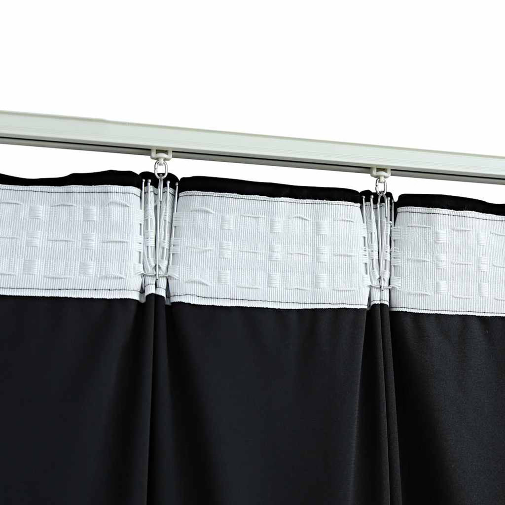 Blackout Curtain Velvet Black 140 x 225 cm Window Dressing Home Variant 2