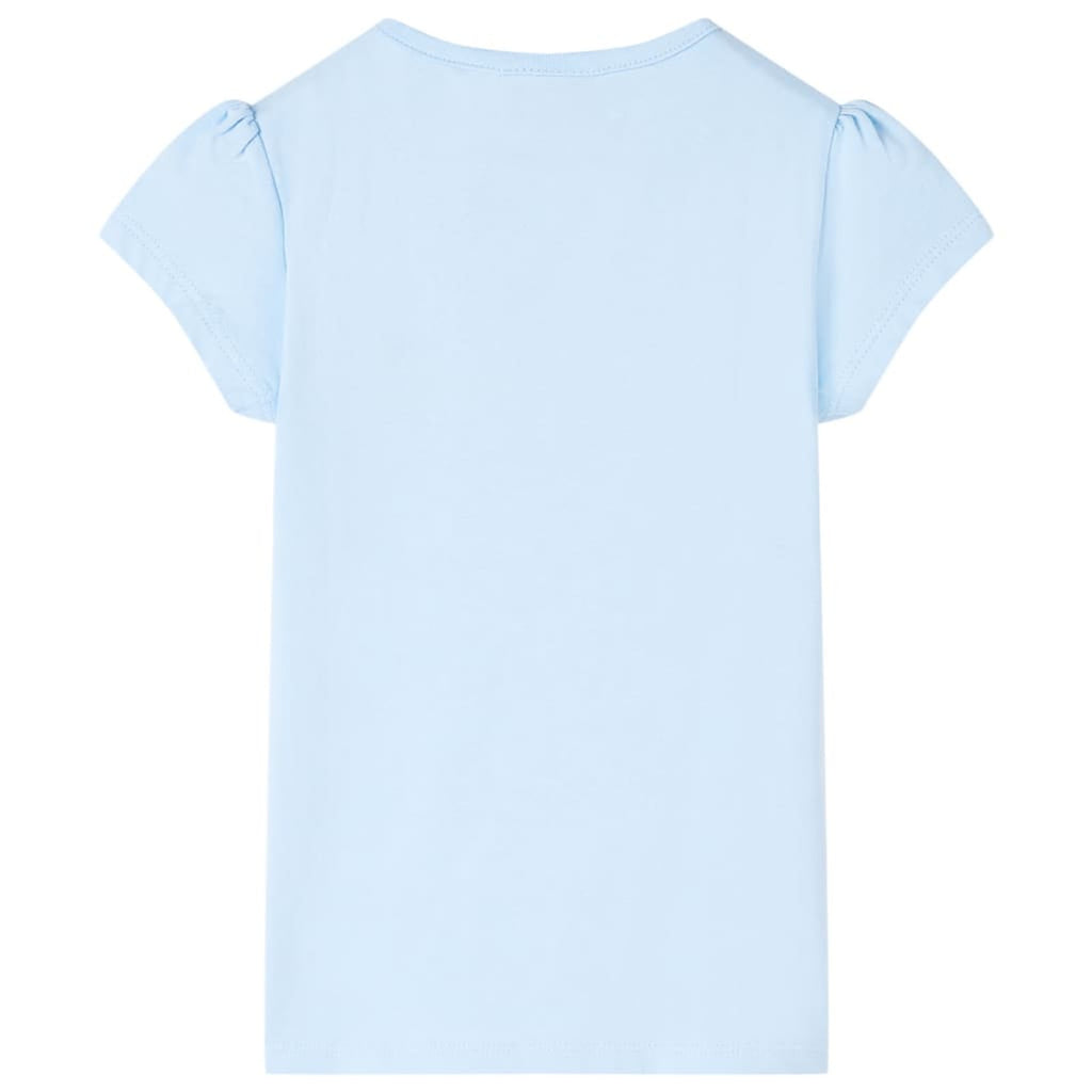 Kids T-Shirt Cotton Light Blue 116 Children's Top Kids Clothing Kids Wear 116