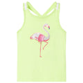 Kids'Tank Top Neon Cotton Neon Yellow 128 Kids Clothing Children's Wear 128