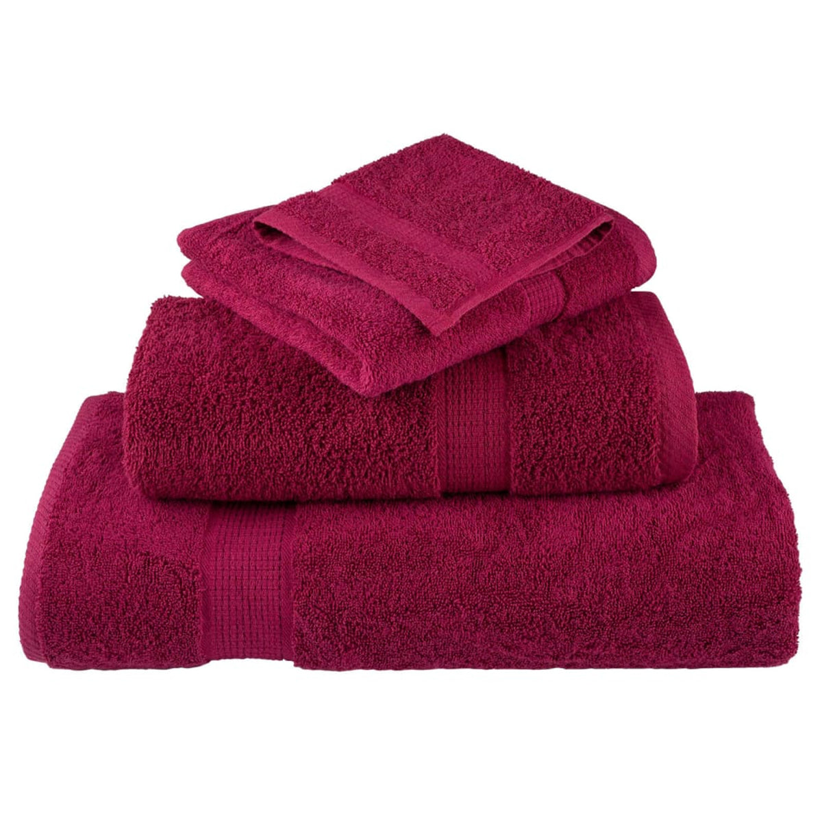 Towel Cotton Bordeaux 140 x 70 cm Bathroom Bath Linen Home Towels 2 Variant 2