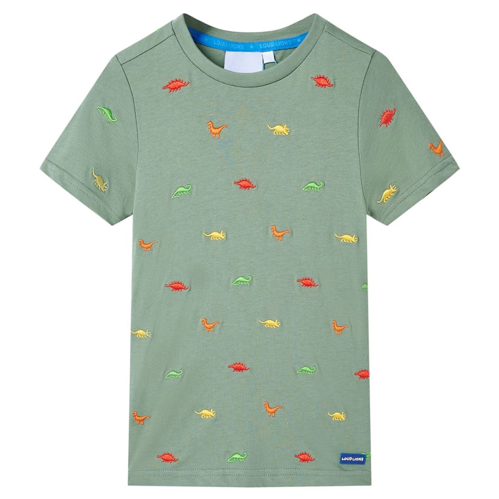 Kids T-Shirt Cotton Khaki 116 Children's Top Kids Clothing Kids Wear Variant 2