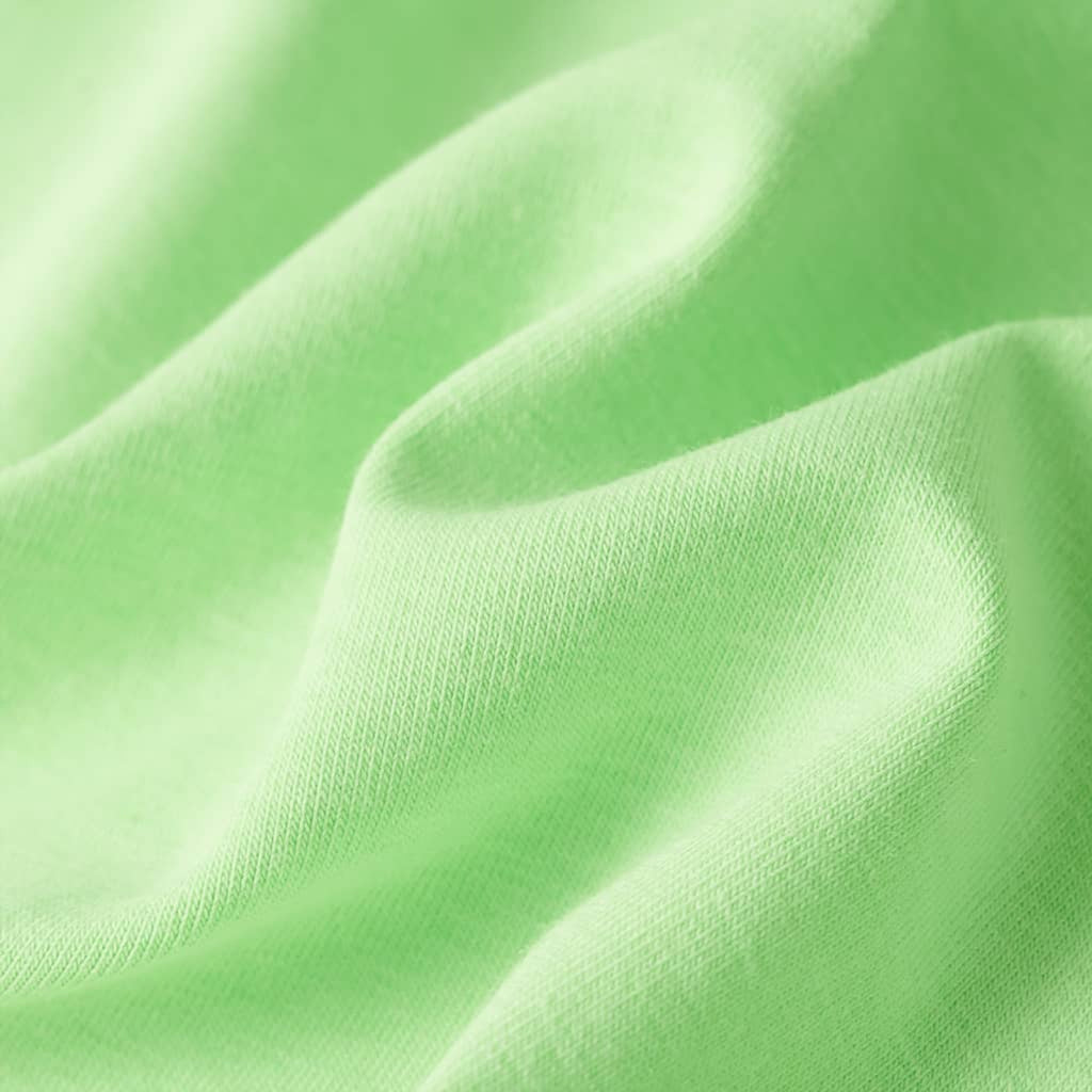 Kids T-Shirt Cotton Neon Green 128 Children's Top Kids Clothing Kids Variant 2
