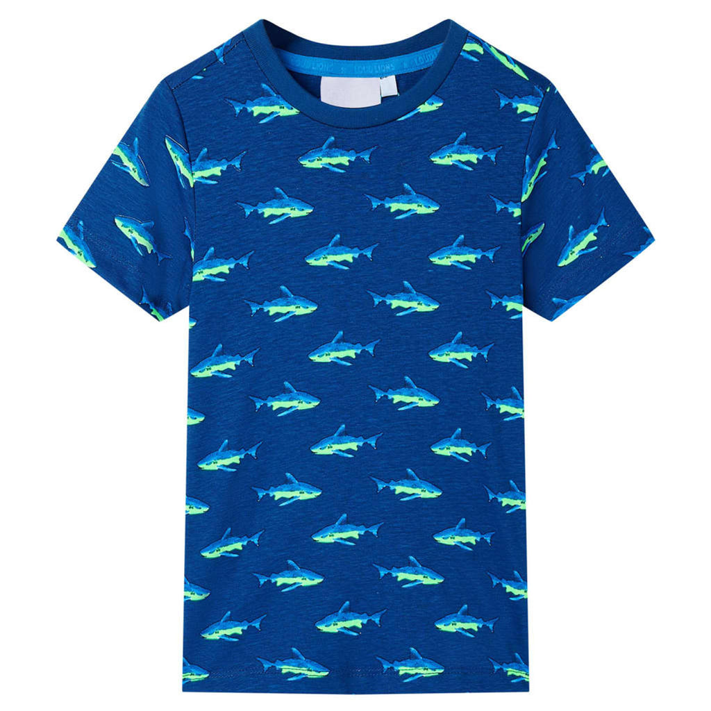 Kids T-Shirt Cotton Dark Blue 92 Children's Top Kids Clothing Kids Variant 4