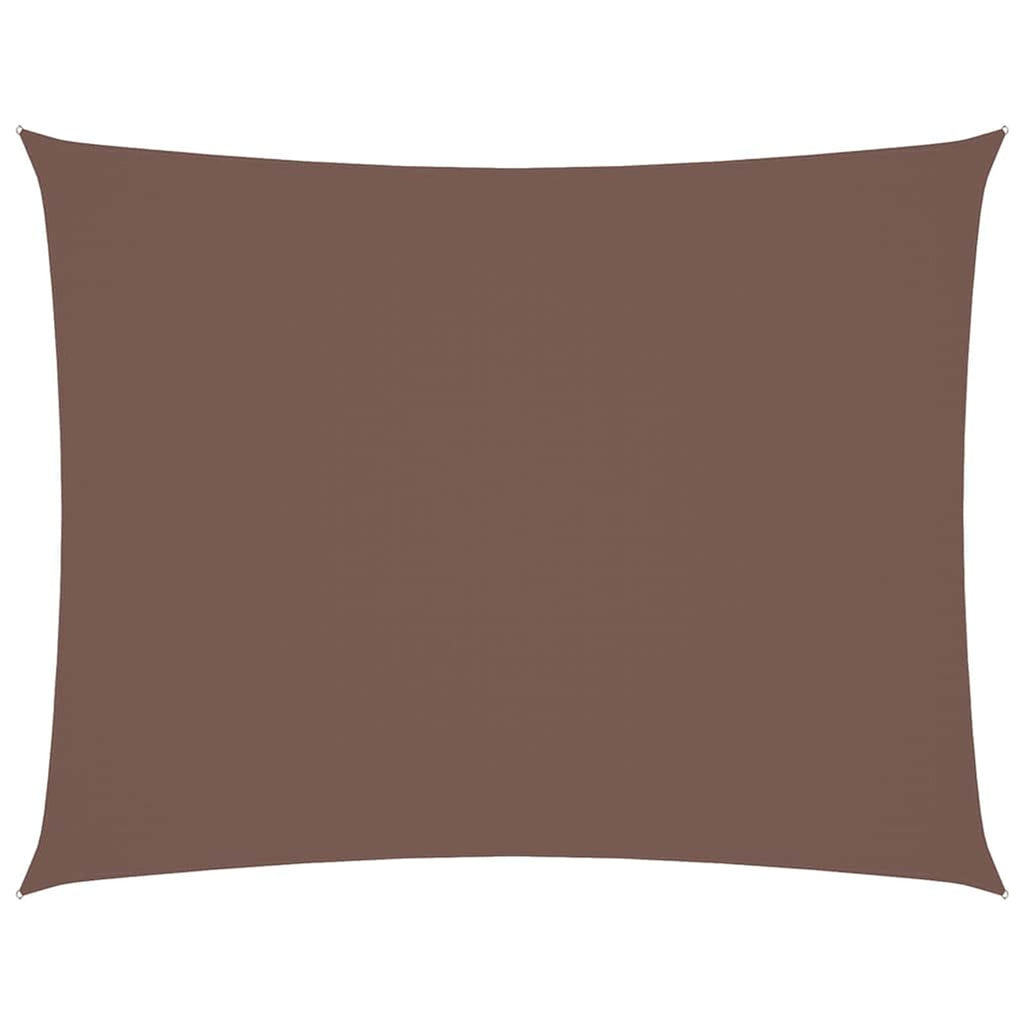 Sunshade Sail Oxford Fabric Brown Water Resistant UV Resistant 300 x 450 cm
