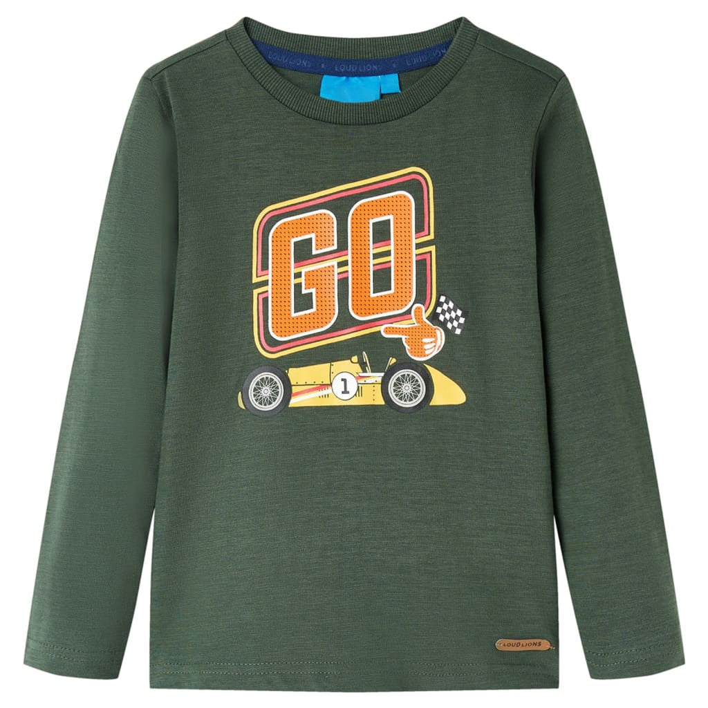 Kids T-Shirt Cotton Dark Green 92 Children's Top Kids Clothing Kids Variant 4
