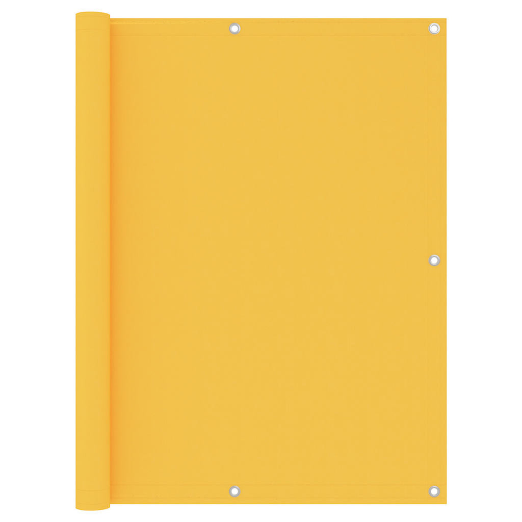 Balcony Screen Oxford Fabric Yellow Waterproof UV Resistant 120 x 400 cm