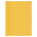 Balcony Screen Oxford Fabric Yellow Waterproof UV Resistant 120 x 400 cm
