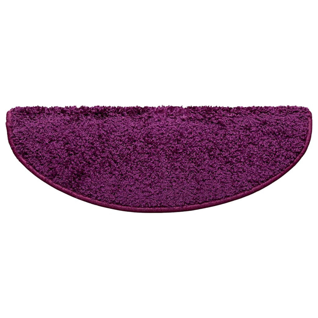 Stair Mats Violet Half Round Pp Tufted 65 x 25 x 4 cm Floor Mat Home Non Slip