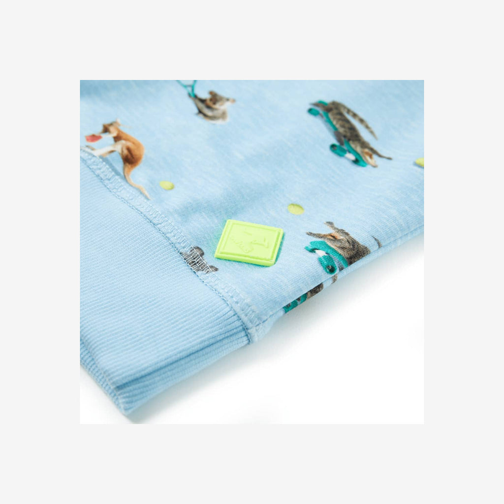 Sweatshirt Cotton Light Blue Melange 128 Kids Clothing Children's Top Kids