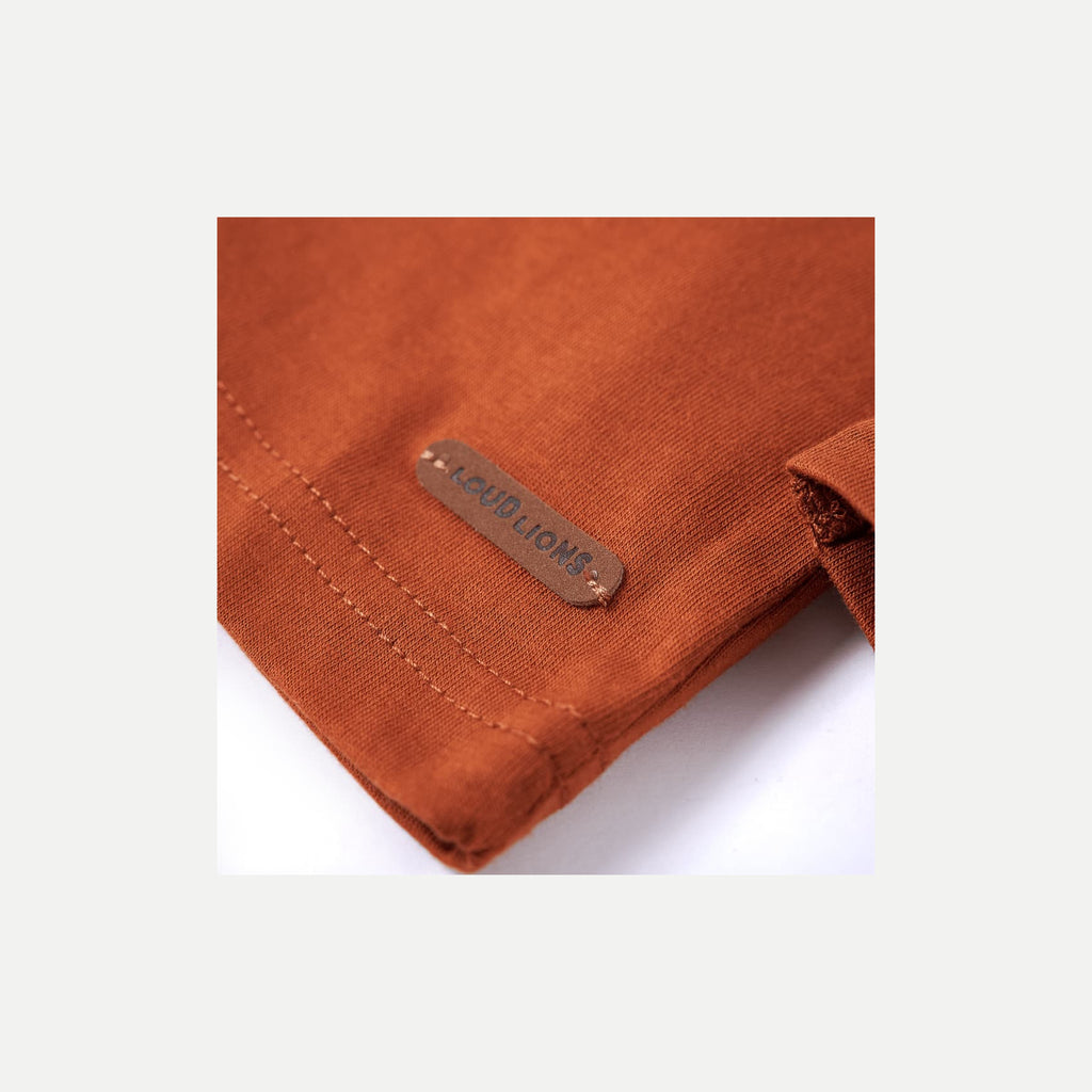 Kids T-Shirt Cotton Burnt Orange 116 Children's Top Kids Clothing Kids Wear