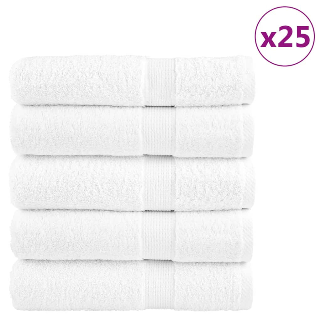 Towel Cotton White 140 x 70 cm Bathroom Bath Linen Home Towels 25 Variant 2