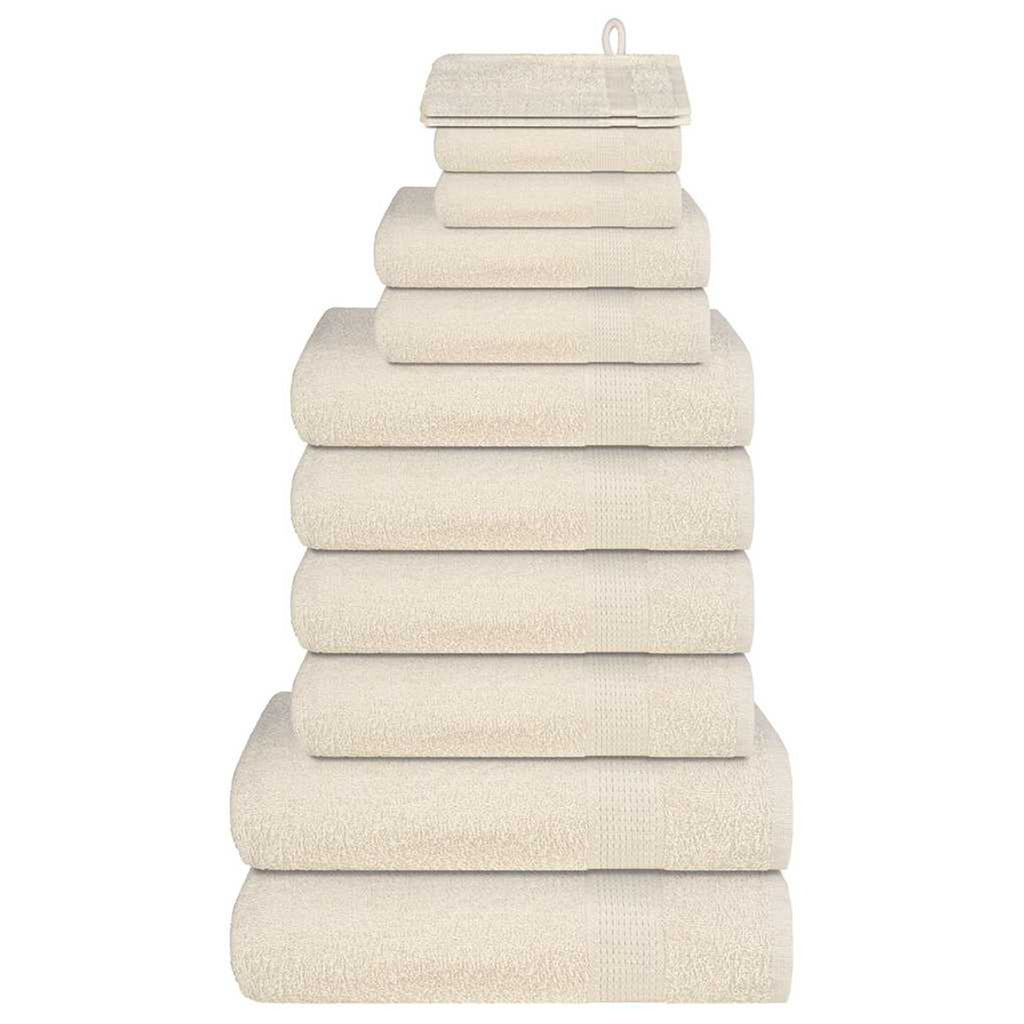 Towel Cotton Cream 15 x 21 cm Bathroom Bath Linen Home Bath Towels & Flannels
