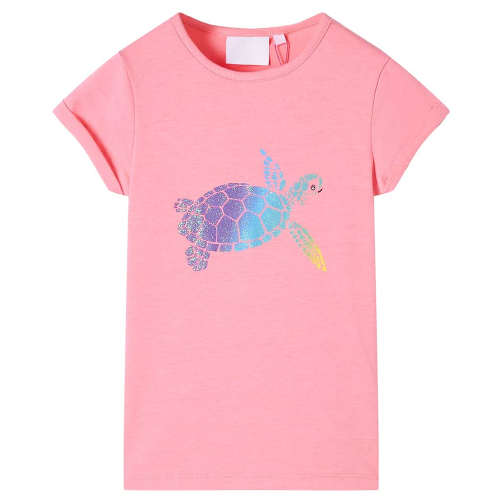 Kids T-Shirt Cotton Bright Pink 128 Children's Top Kids Clothing Variant 3
