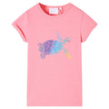 Kids T-Shirt Cotton Bright Pink 128 Children's Top Kids Clothing Variant 3