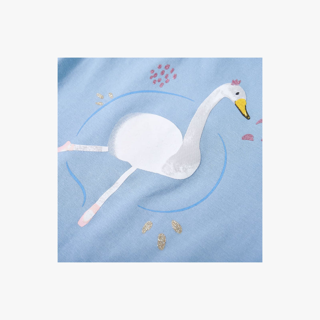 Kids T-Shirt Cotton Light Blue 140 Children's Top Kids Clothing Kids Wear Long